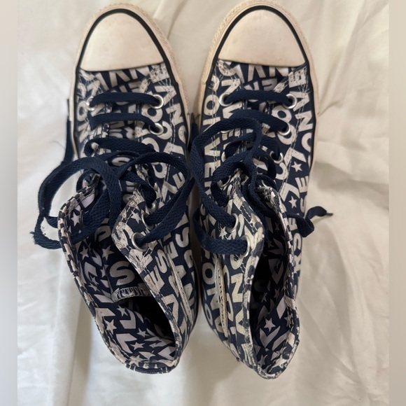 Converse all star blue and white allover print. - Picture 4 of 5